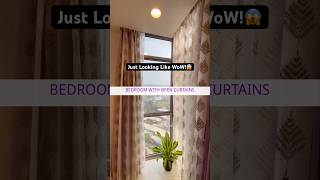 🤩Full Height Curtains Combination Just Looking Like WoW curtains interiordesign bedroom wow yt [upl. by Gaskins]