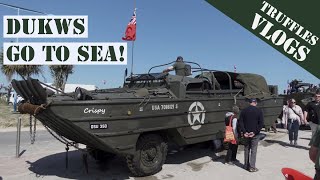 POV Riding a WW2 Dukw out to sea at Arromanches [upl. by Nolita]