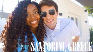 SANTORINI GREECE TRAVEL VLOG  celebrating 4 year anniversary trying new foods beaches etc pt1 [upl. by Duffy]