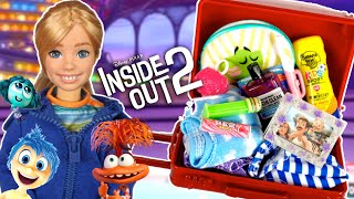 Barbie Inside Out 2 Doll Riley Packing for Vacation [upl. by Manda]