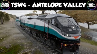 Train Sim World 4  Antelope Valley  My First Look  Full Line Run [upl. by Nitram943]