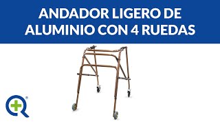 Andador de aluminio  4 ruedas  Quirumed [upl. by Newfeld202]