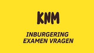 A2 KNM INBURGERING EXAMEN 2020 DEEL II 40 VRAGEN  SLEUTELANTWOORD  EXAMEN TRAININGGESLAAGD [upl. by Akinahc]