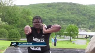 2017 NEC TampF Championships  Womens Shot Put Zhane Stones Wagner [upl. by Hgalehs919]