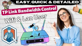 TP link router bandwidth control settings for WIFI amp Lan User  QUICK amp TESTED  eTechnizcom 👍 [upl. by Welford457]