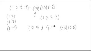 Decomposing Permutations into Transpositions [upl. by Rosol]