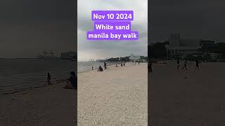 White sand dolomite beach manila bay walk Nov 10 2024 tapos Ng bagyo wow na wow parin [upl. by Akit]