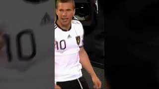 Lukas Podolski  Amazing Goal 205 kmh [upl. by Anilet]