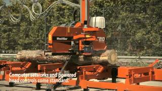 WoodMizer LT20B Sawmill  Europe [upl. by Ronn]