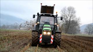 Epandage de Fumier 2012  DeutzFahr Agrotron M600 [upl. by Stedmann54]