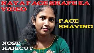 SH Hair Cut is live new women face shaving women face shaving video how to shave sideburns women [upl. by Aram]