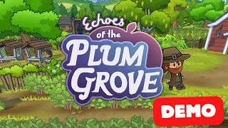 Crea tu propia comunidad con el nuevo juego cozy Echoes of the Plum Grove  Gameplay Español [upl. by Ahsinrat]