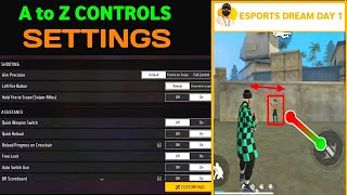 FREE FIRE CONTROL SETTINGS 2024  ESPORTS DREAM DAY 1 [upl. by Htrahddis880]