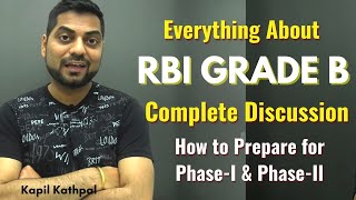 Everything About RBI GRADE B  How to Prepare for RBI Grade B PhaseI amp PhaseII  Kapil Kathpal [upl. by Alemak829]