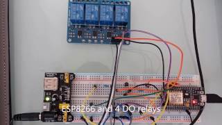 ESP8266 remote 4 relay switch [upl. by Bolton]