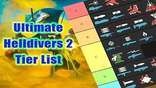 The ULTIMATE Helldivers 2 Stratagem Tier List [upl. by Anerec]