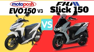 Motoposh EVO 150 vs FKM Slick 150  Side by Side Comparison  Specs amp Price  2024 [upl. by Eveleen726]