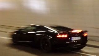 Monaco Tunnel Supercars  Aventador 8C Roding Roadster LP560 [upl. by Siffre]