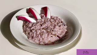 Risotto al radicchio di Treviso e gorgonzola [upl. by Rocray]