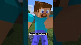 Because Im Herobrine 😈  Hindi  shorts minecraft [upl. by Narf]