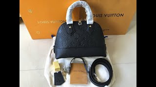 Original Louis Vuitton Neo Alma BB Monogram Empreinte Leather Bag M44829 HD Unboxing [upl. by Resee]