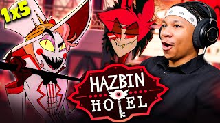 HAZBIN HOTEL Episode 5 REACTION  1x5 “Dad Beat Dad”  Hell’s Greatest Dad amp More Than Anything [upl. by Yrocej]