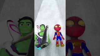 Kiss Run Spiderman vs Hulk In Barry Prison gta spiderman [upl. by Airtemak]