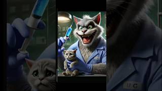 Poison injection by stealth cat catcatfunnyfightcompilation animals cartoon cute meow funny [upl. by Atrice]