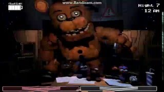 FNAF 2 Old FreddyWithered Freddy JUMPSCARE [upl. by Ocsic]