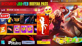 DECEMBER BOOYAH PASS PASS FREE FIRE 2024  UPCOMING SEASON 24 DECEMBER BOOYAH PASS PASS REVIEW [upl. by Sotnas]