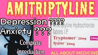 Amitriptyline 10mg  amitriptiline hydrochloride tablets ip  typtomer 10 mg in hindi [upl. by Sadirah876]