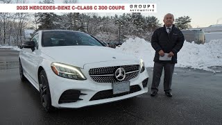 2023 MercedesBenz CClass C 300 Coupe  Video Tour with Tony [upl. by Assilen28]