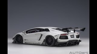 AUTOart Liberty Walk Lamborghini Aventador Metallic White [upl. by Santa]