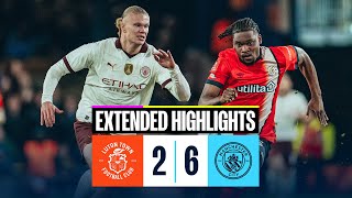 EXTENDED HIGHLIGHTS  Luton 26 Man City  HAALAND SCORES FIVE [upl. by Lahcear]