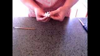 How to make fondant stephanotis without cutters [upl. by Derag]