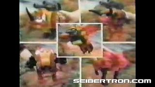 Transformers G1 Predacons Predaking vs Dinobots commercial 1986 [upl. by Darnoc74]