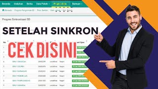 CARA CEK PROGRES SINKRONISASI DAPODIK 2023 D [upl. by Aziram]