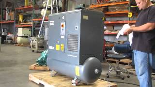 2005 Atlas Copco GX5 FF 75hp Rotary Screw Air Compressor Air Dryer 220V 3 PH [upl. by Dleifrag]