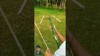 bamboo archery hunting toys automobile idea diy bow [upl. by Eirallam]