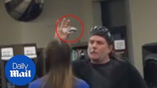 Man pulls knife in the middle of a school meeting  Daily Mail [upl. by Yesnil275]