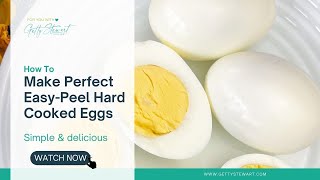 How to Make Perfect Easy Peel Hard Cooked Eggs [upl. by Tansy]