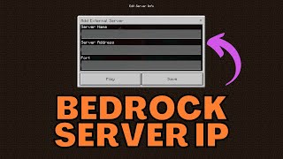 Minecraft Bedrock Server IP amp Port [upl. by Imuyam]