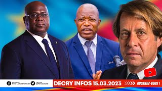 DECRY INFOS 15323FATSHI BIENTÔT DEVANT LA JUSTICE BELGE ESTONU GIFLE LA RDC MBATA EN DANGER [upl. by Donaugh]