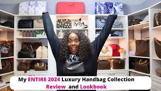 My ENTIRE Luxury Handbag Collection 2024  Louis Vuitton Gucci Coach YSL amp More  Review amp Style [upl. by Reinnej]