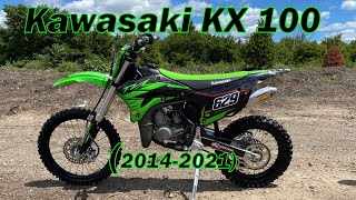 Kawasaki KX100 Review 20142021 [upl. by Opiak959]