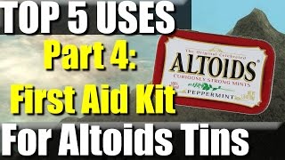 Top 5 Uses for Altoids Tin Part 4 First Aid Kit  RevHiker [upl. by Schaffer]