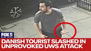 Danish tourist slashed in face and ear in unprovoked Upper West Side sidewalk assault [upl. by Heti828]