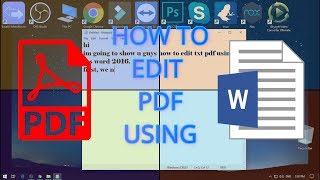 EDIT PDF FILE USING MS WORD [upl. by Nwahsuq380]