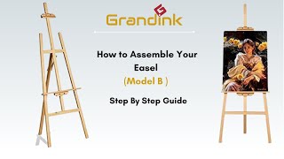 Model B How to assemble an 5ft easel  Painting Stand  Assemble with me  Grandink ® [upl. by Necila]