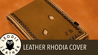 Making a Leather Notebook Cover [upl. by Huckaby11]